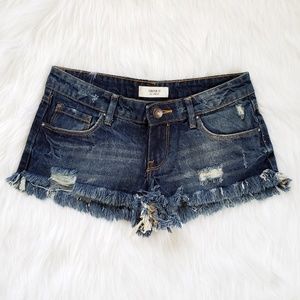 Forever 21 Denim Cutoff Distressed Shorts Size 24